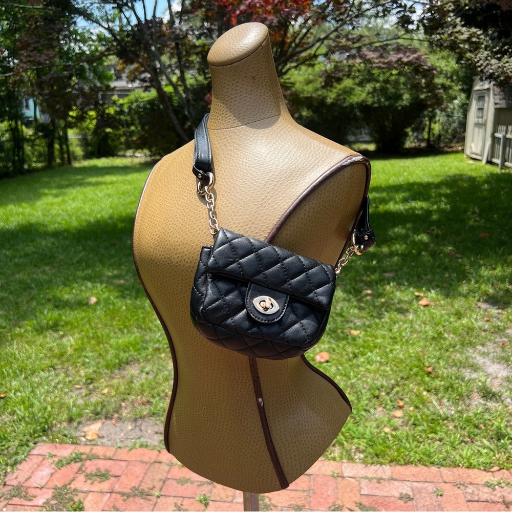 Black Quilted Mini Bag